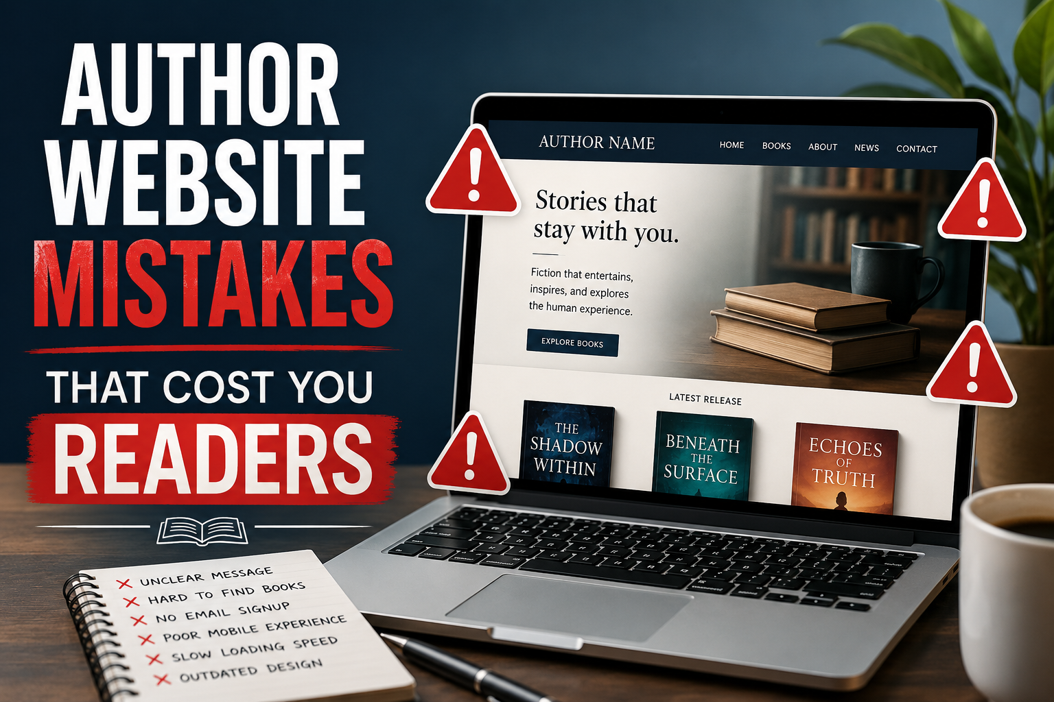 Author Website Mistakes
